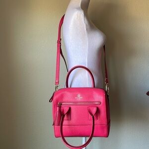 Kate Spade Bright Pink Top Handle Leather‎ Satchel